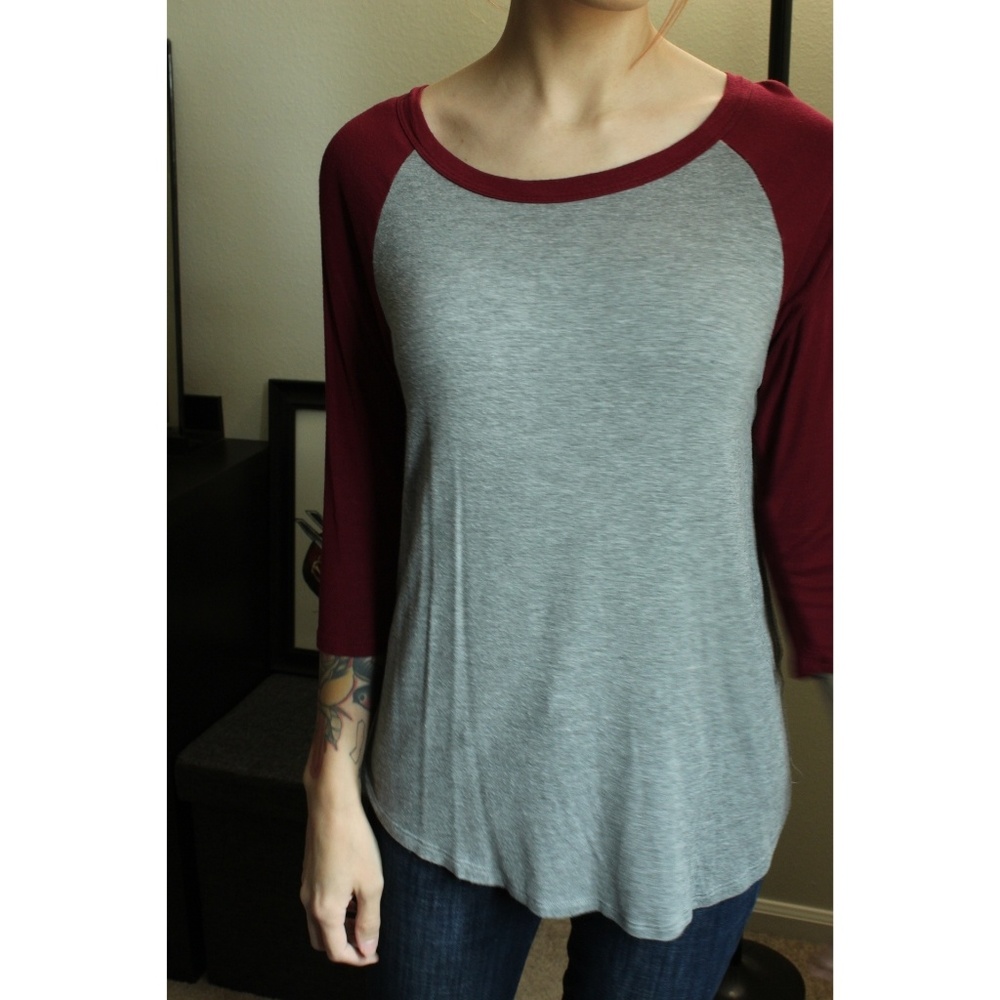 🌻3/4 sleeve baseball tee